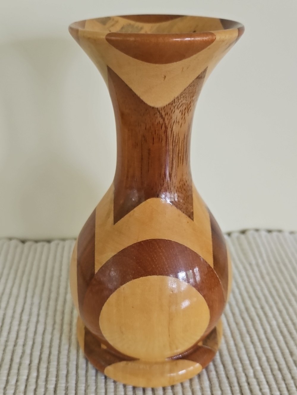 VTG Hand-turned Wooden Vase